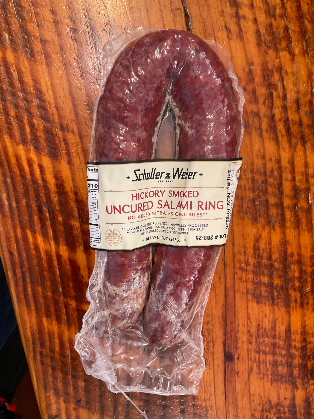 Schaller & Weber Hickory Salami Ring