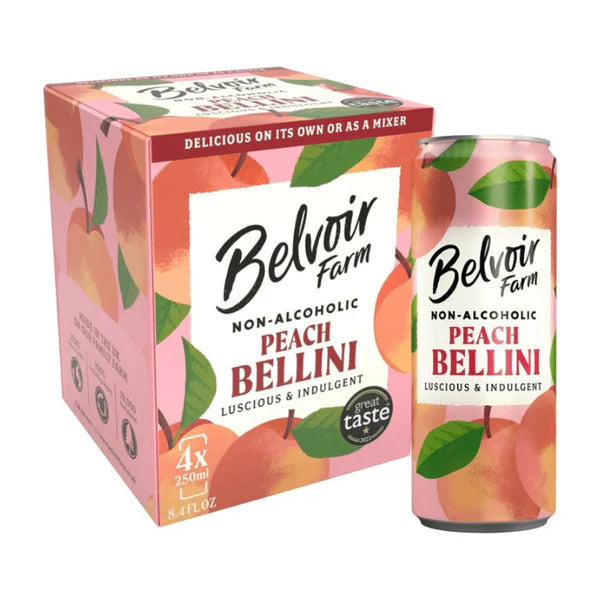 Belvoir Farm Peach Bellini 4 Pack