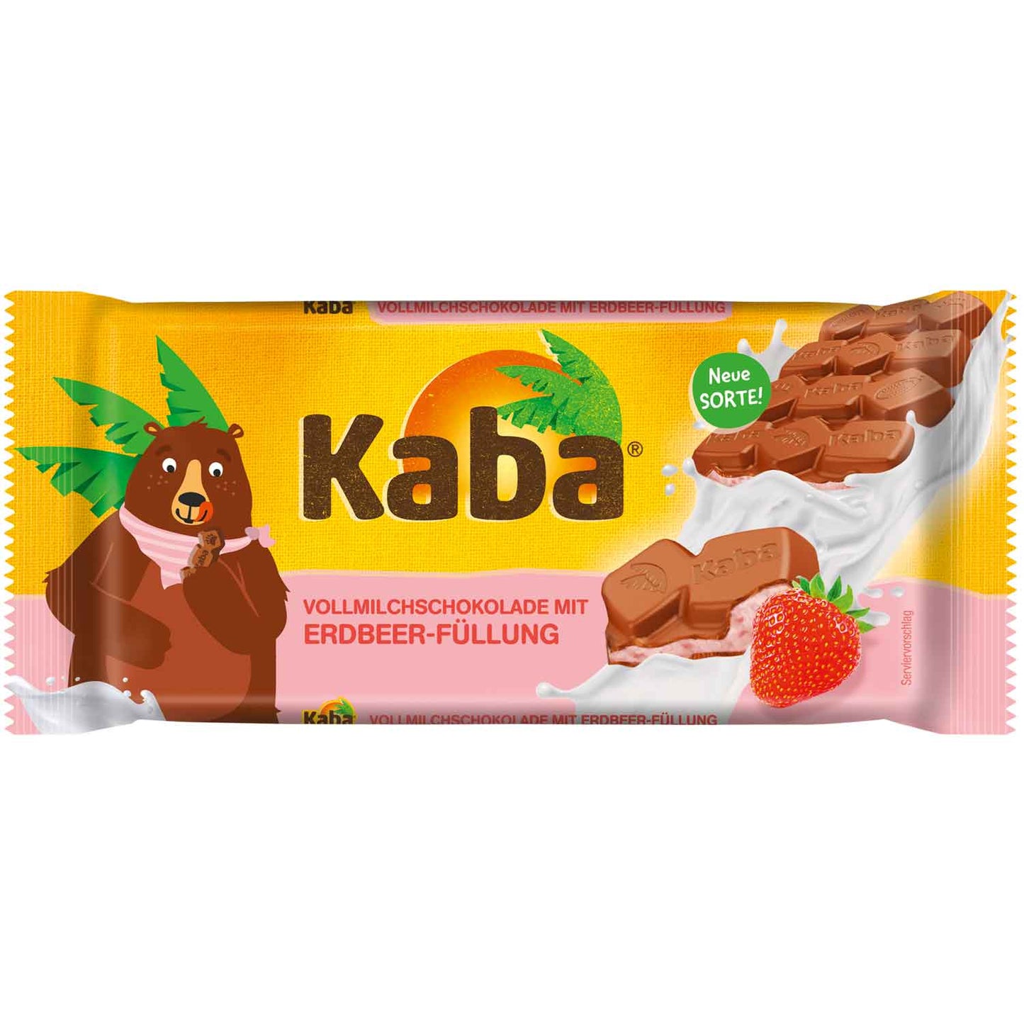 KABA VOLLMILCH ERDBEERCREME SCHOKOLADE