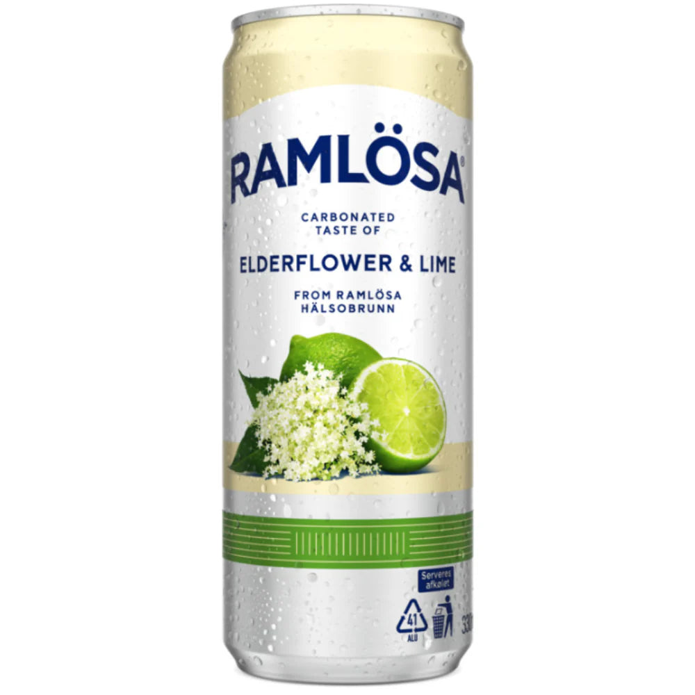 RAMLOSA ELDERFLOWER & LIME SPARKLING WATER