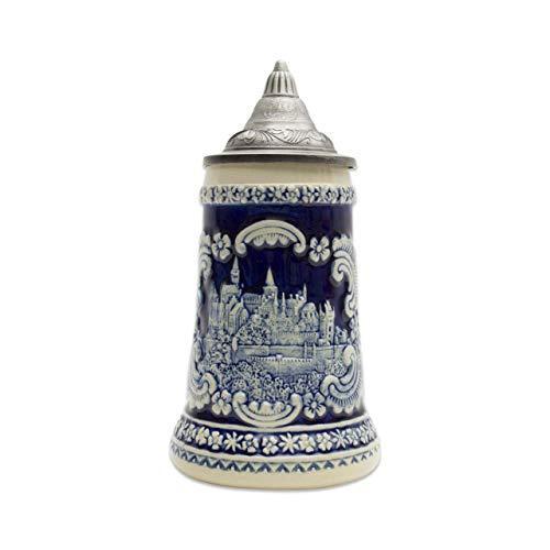 STEIN: BLUE CASTLE WITH PEOPLE