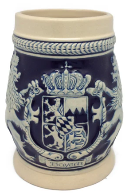 STEIN: BLUE BAYERN LION