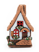 Candle House: White W/ Stairs