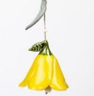 Ceramic Bell: Yellow Flower